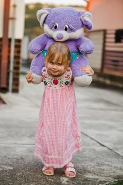 Child with teddy bear Stock Photos
