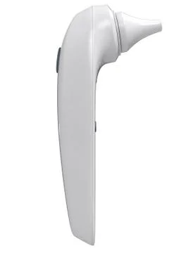 Child thermometer in ear Stock Illustration