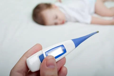 Child thermometer Stock Photos