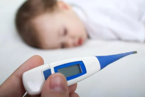 Child thermometer Stock Photos