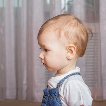 Child thinking about something Stock Photos
