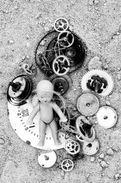 Child in the time Stock Photos