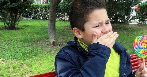 Child with toothache 3 Stock Footage 85207184