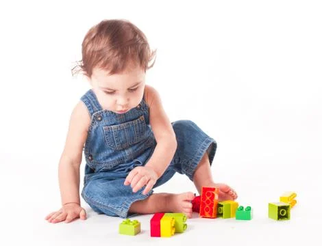 Child with a toy Stock Photos