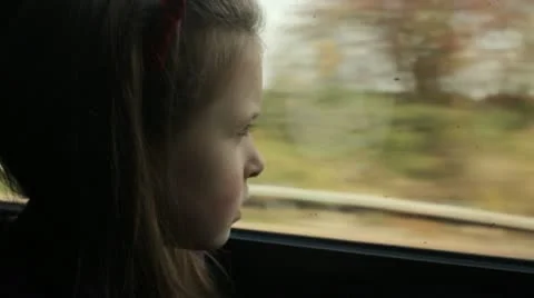 Child on train Stock Footage 22665345