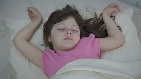 Child troubled sleep. Stock Footage 117712037