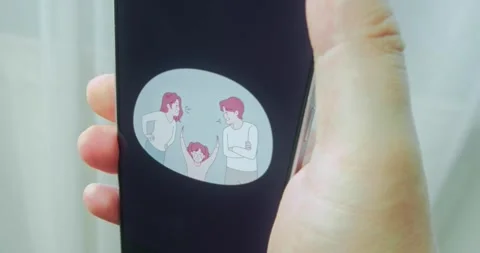 Child trying to stop the fight between her parents, presentation Stock Footage 313506453