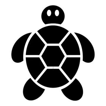 Child turtle icon, simple style Stock Illustration