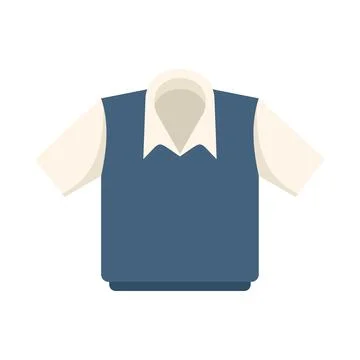 Child uniform icon flat vector. Fashion suit Stockillustratie