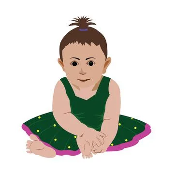 Child vector design on a white background Stock Illustration