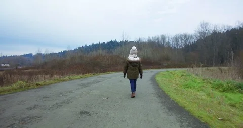 Child walking on the trail Video stock 100694773