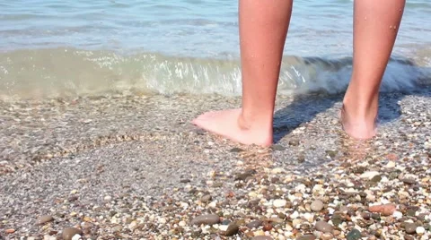 Child watch at sea Stock Footage 8533836