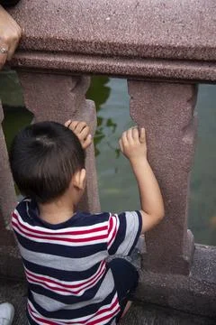 Child is watching Stock Photos