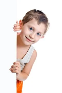 Child on white background Stock Photos