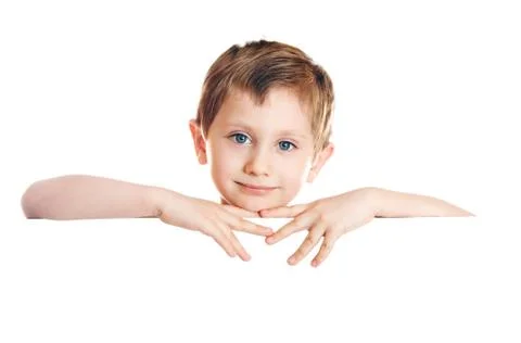 Child on white background Stock Photos
