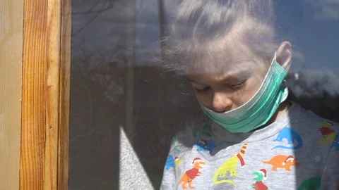 Child by the window Stock Footage 127449625