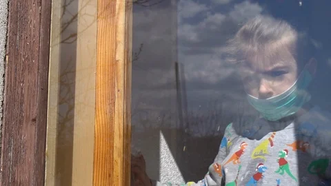 Child by the window Stock Footage 127451407