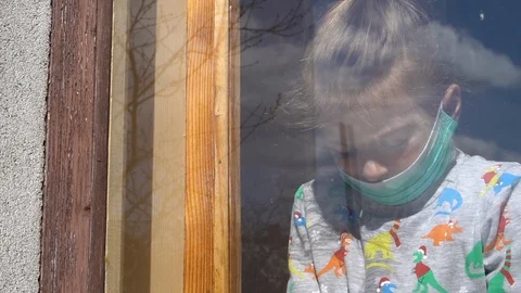 Child by the window Stock Footage 127451980