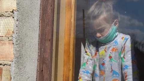 Child by the window Stock Footage 127451995