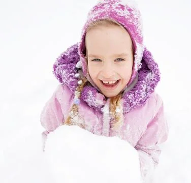 Child in winter Stock Photos