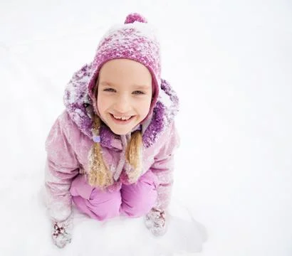 Child in winter Stock Photos