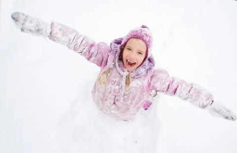 Child in winter Stock Photos