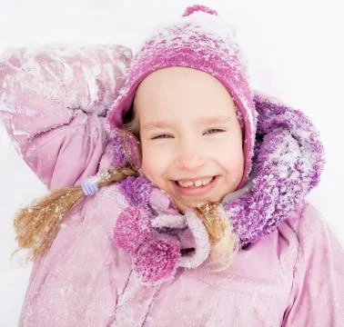 Child in winter Stock Photos