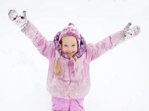 Child in winter Stock Photos