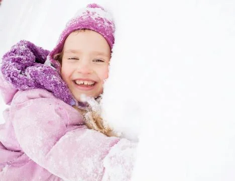 Child in winter Stock Photos