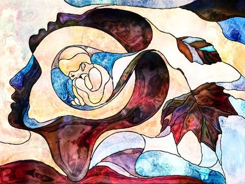 Child Within. Stock Illustration