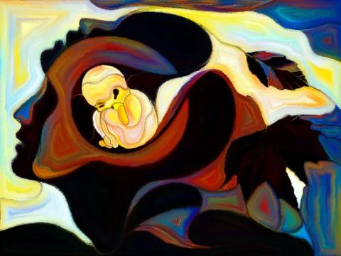 Child Within. Stock Illustration