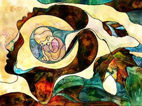 Child Within. Stock Illustration