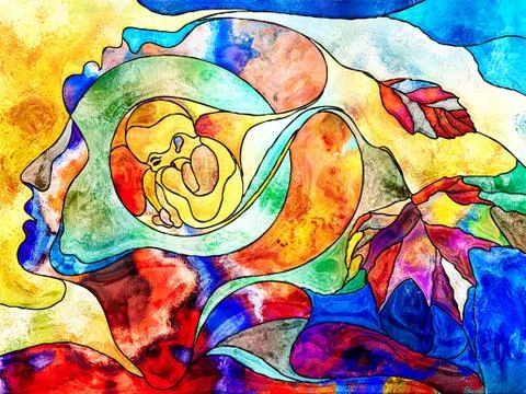 Child Within. Stock Illustration