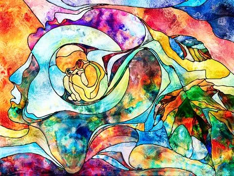 Child Within. Stock Illustration