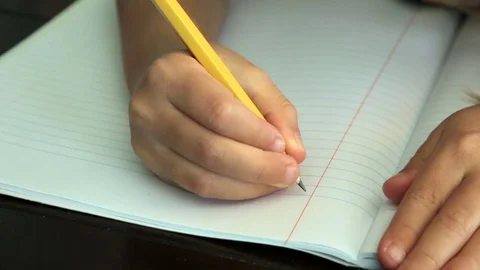 Child writing Dear Santa 스톡 동영상 76733708