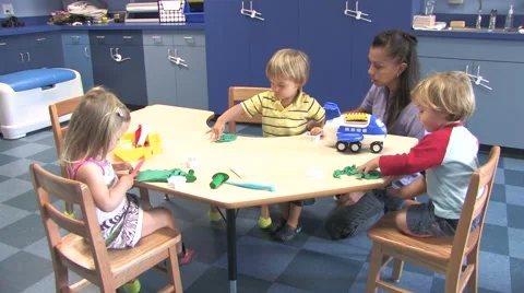 Childcare Nursery Center Stock Footage