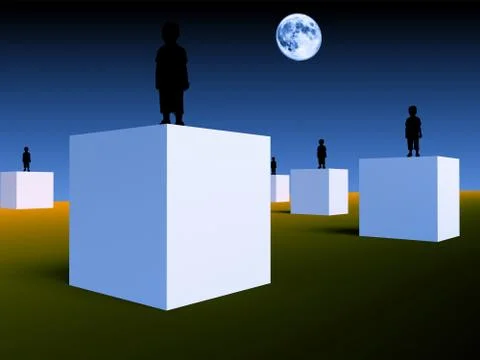 The childhood concept Stock Illustration