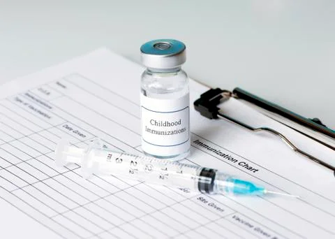 Childhood immunizations Stock Photos