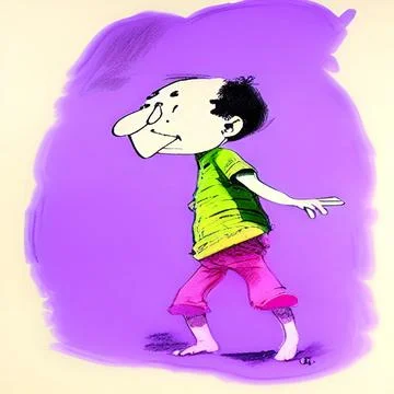 Childish Doddle Illustrazione stock