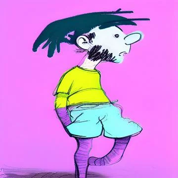 Childish Doddle Illustrazione stock