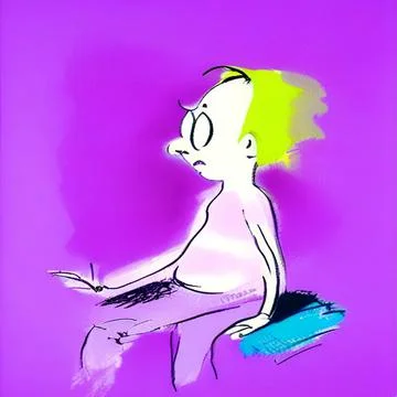 Childish Doddle Illustrazione stock