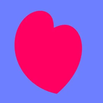 Childish Heart Stock Illustration