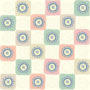 Childish seamless abstract pattern Stock Illustration
