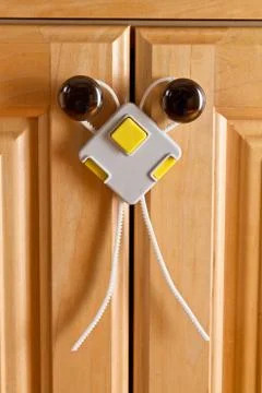 Childproof cupboard Stock Photos
