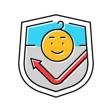 Childproof locking system color icon vector illustration Stock Illustration