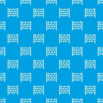 Children abacus pattern seamless blue Illustrazione stock