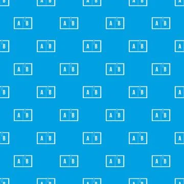 Children abc pattern seamless blue Stock Illustration