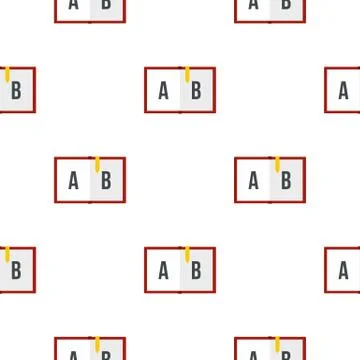 Children abc pattern seamless Stock Illustration