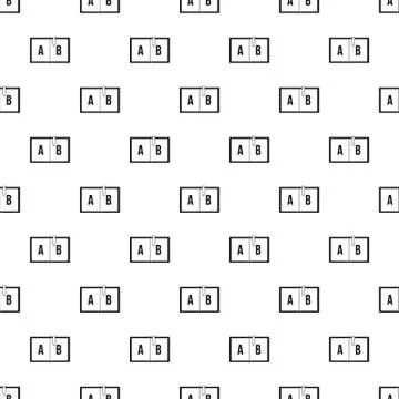 Children abc pattern vector Stock Illustration