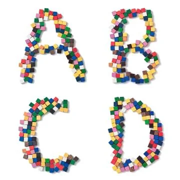 Children abcd complete font available 스톡 사진
